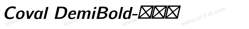 Coval DemiBold字体转换